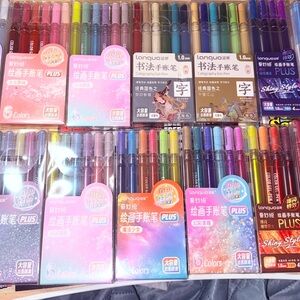 2 for $12! Languo Shiny Glitter & Regular Colorful Gel Pen Set